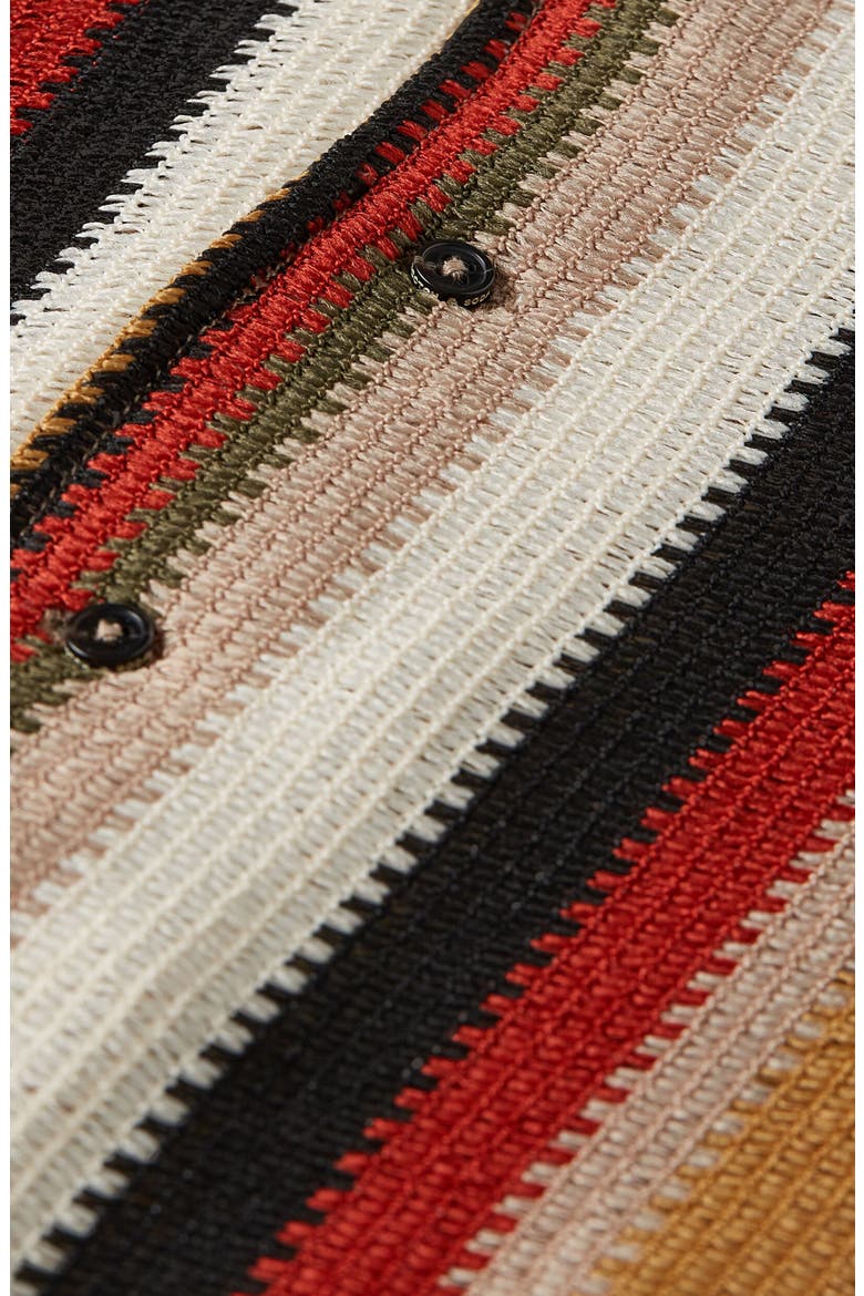 Kids' Stripe Knit Button-Up Shirt, Alternate, color, MULTI COLOR STRIPE