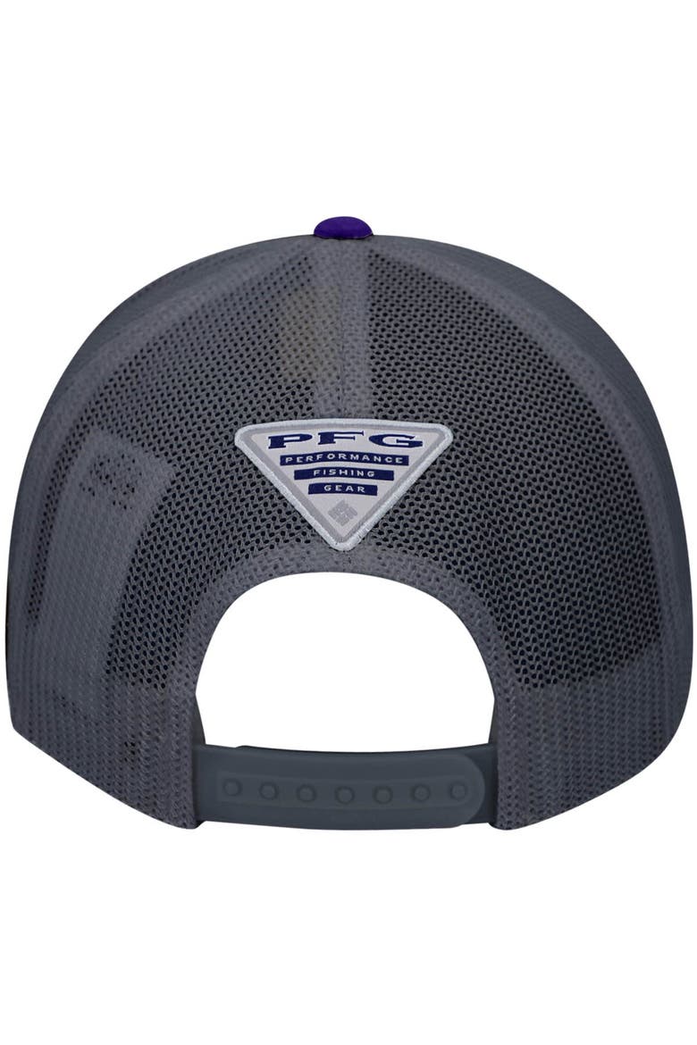 Men's Columbia Purple LSU Tigers PFG Snapback Adjustable Hat, Alternate, color, Purple