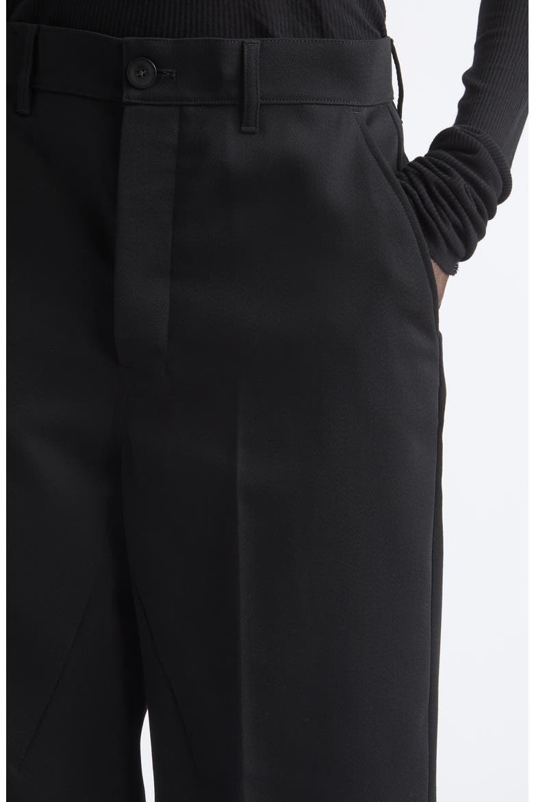 Wool Work Shorts, Alternate, color, BLACK