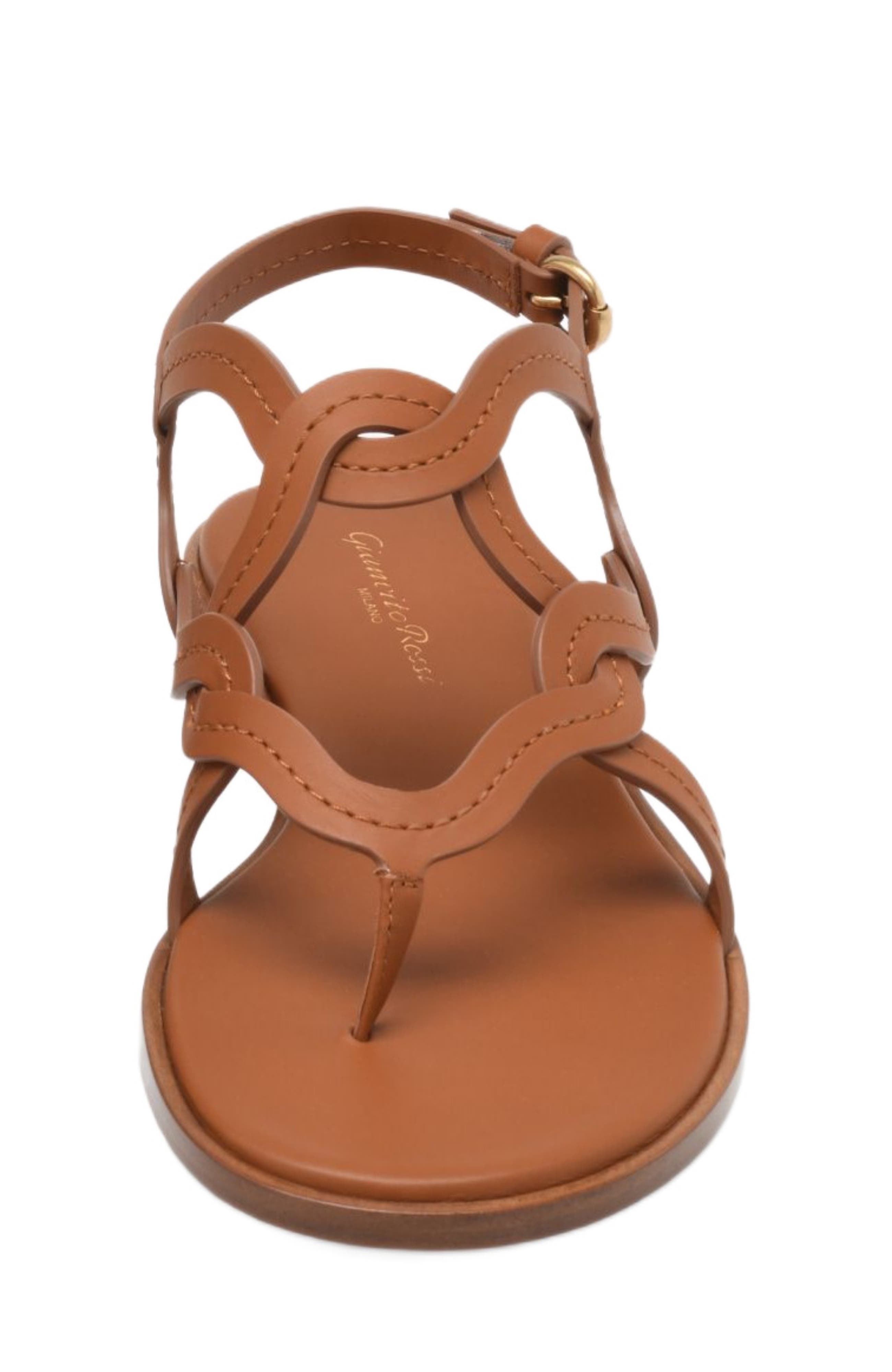 Gianvito Rossi Amalfi Thong Sandal, Alternate, color, 