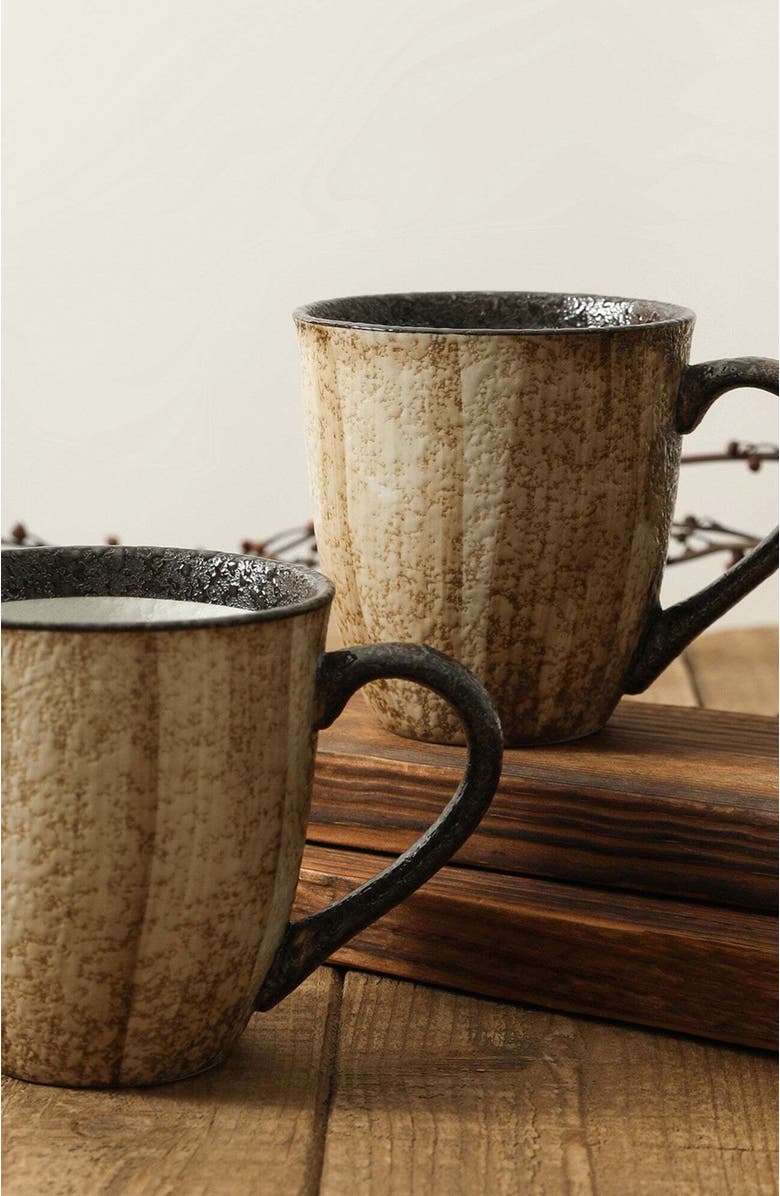 Stone Lain Lucy Porcelain 16-Piece Dinnerware Set, Alternate, color, Beige