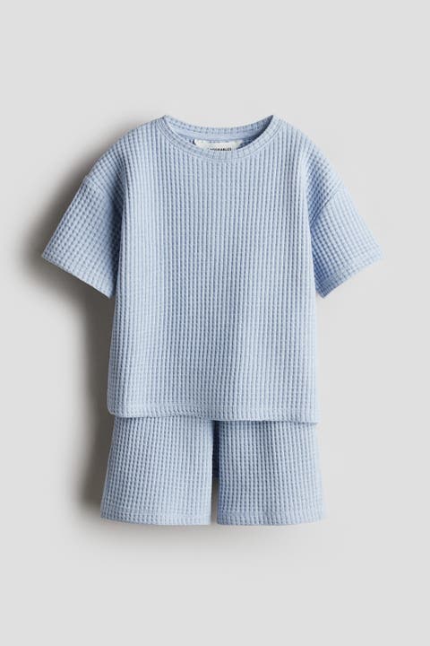 2-piece Waffled Jersey Set