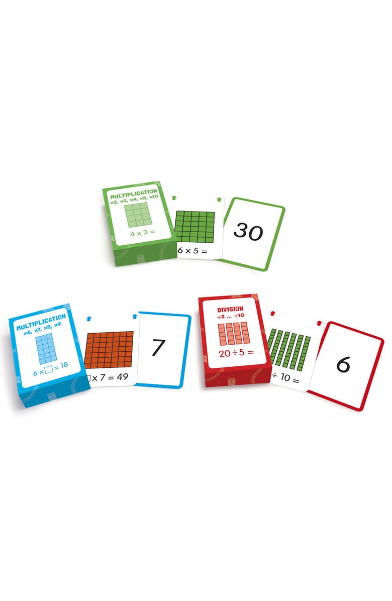 Junior Learning Multiplication Flashcards, Alternate, color, Multicolored