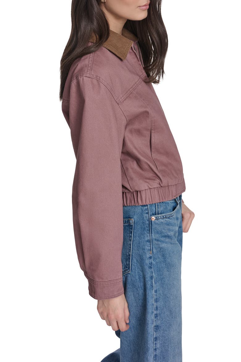 Corduroy Collar Chore Jacket, Alternate, color, MAUVE