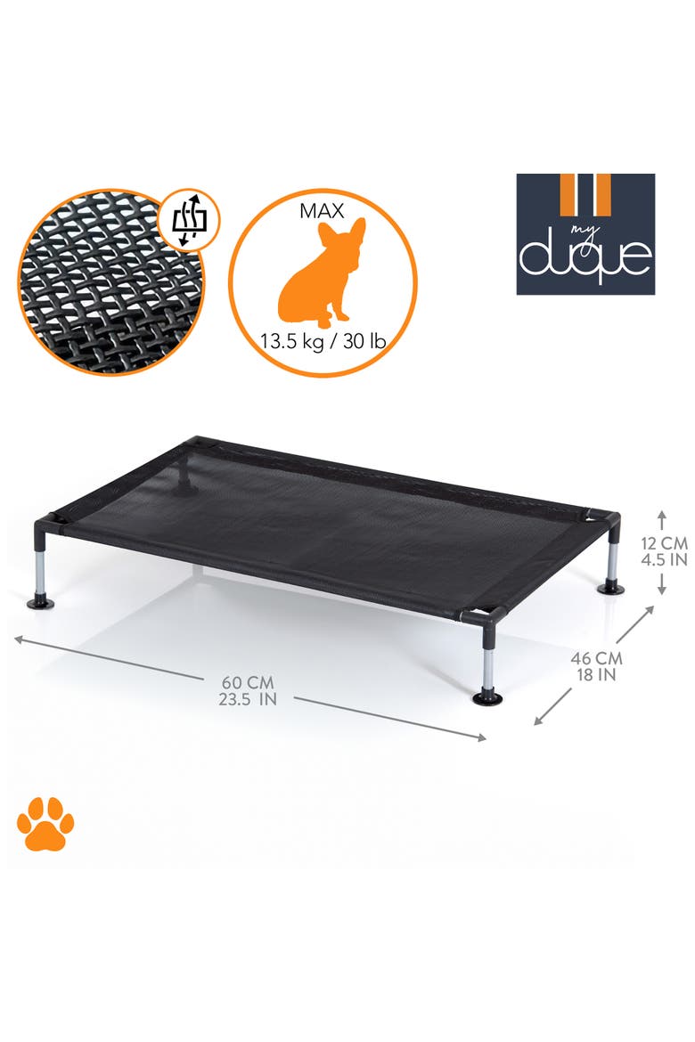 Pet Bed, 23.5 Inches x 18 Inches, Alternate, color, Black