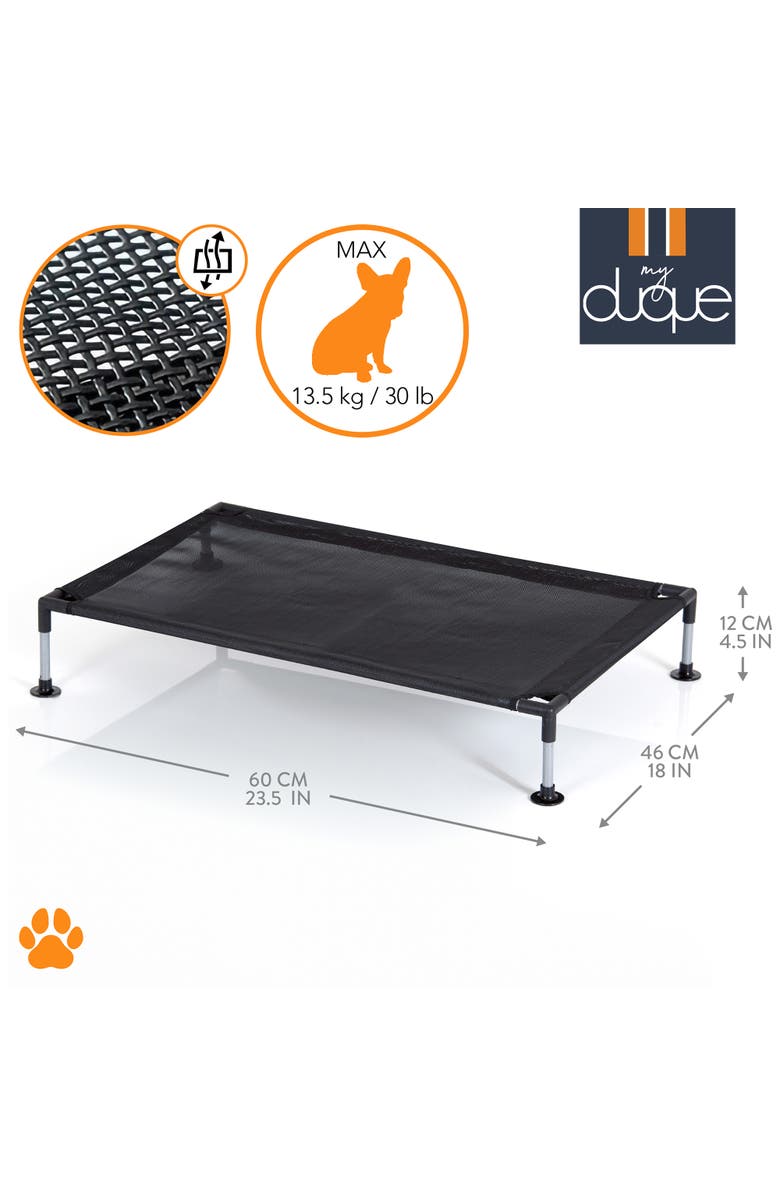 My Duque Pet Bed, 23.5 Inches x 18 Inches, Alternate, color, Black