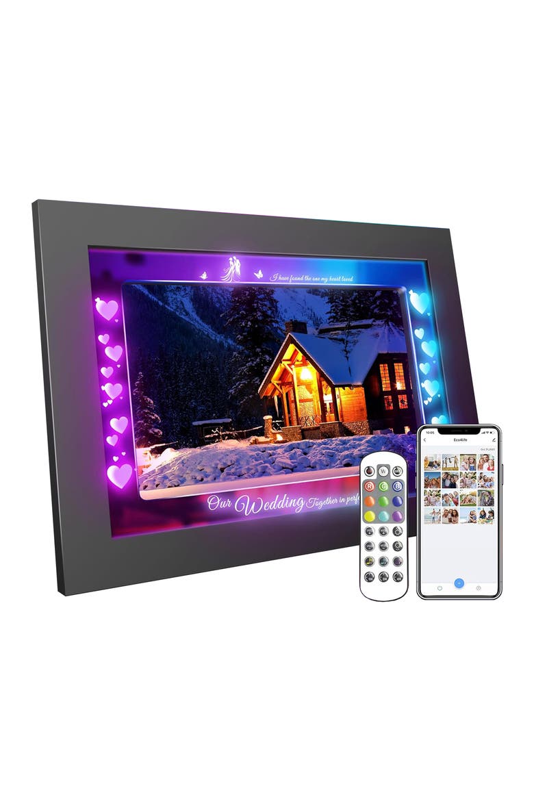 10.1 Inch IPS Touch Screen RGB WiFi Digital Picture Frame Wedding Gifts for Women, Main, color, Black