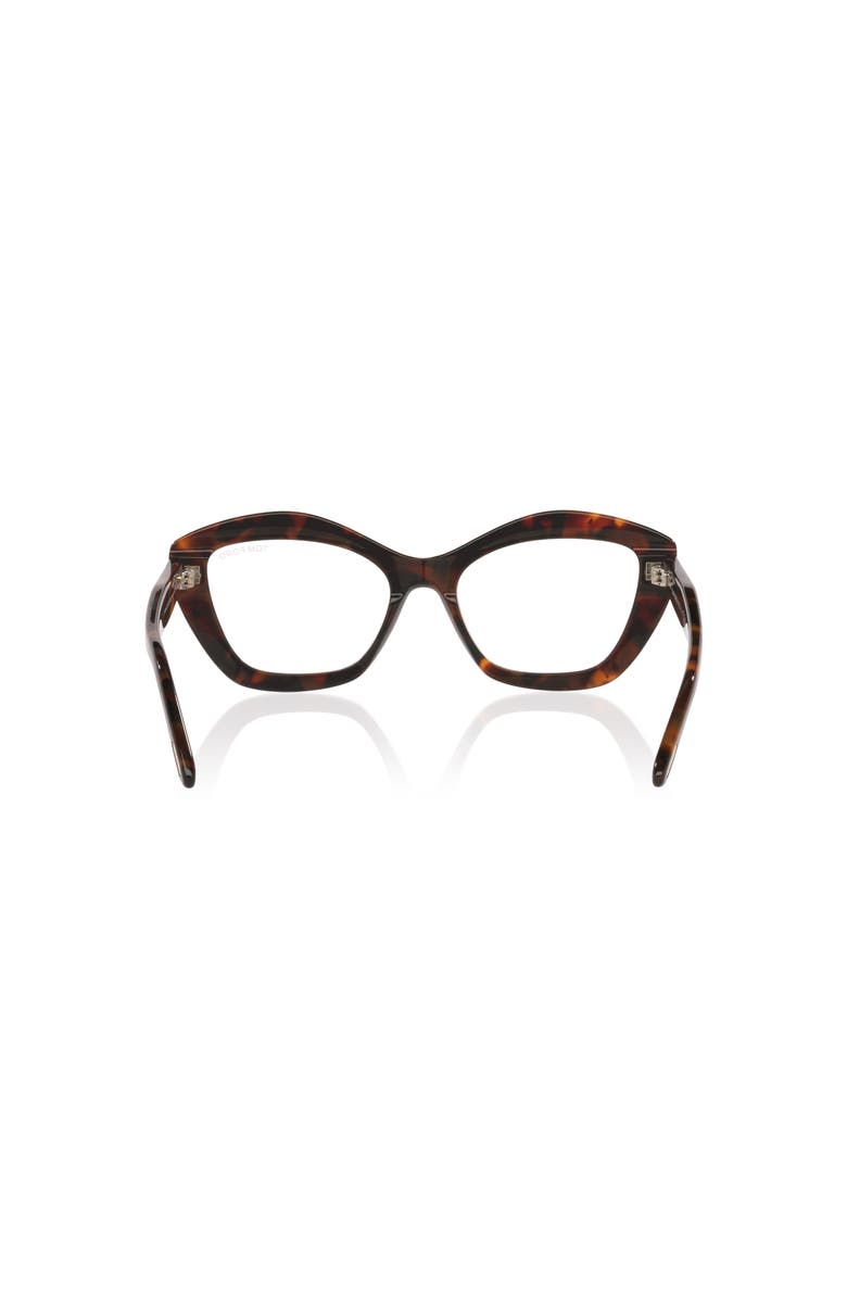 TOM FORD 54mm Rectangle optical glasses, Alternate, color, Tortoise