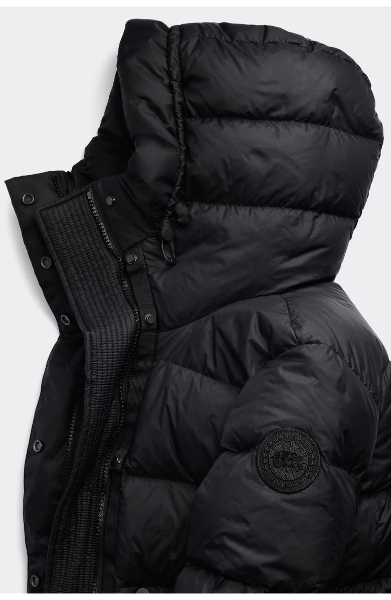 Canada Goose Montgomery Tonal Label 750 Fill Power Down Coat, Alternate, color, Black