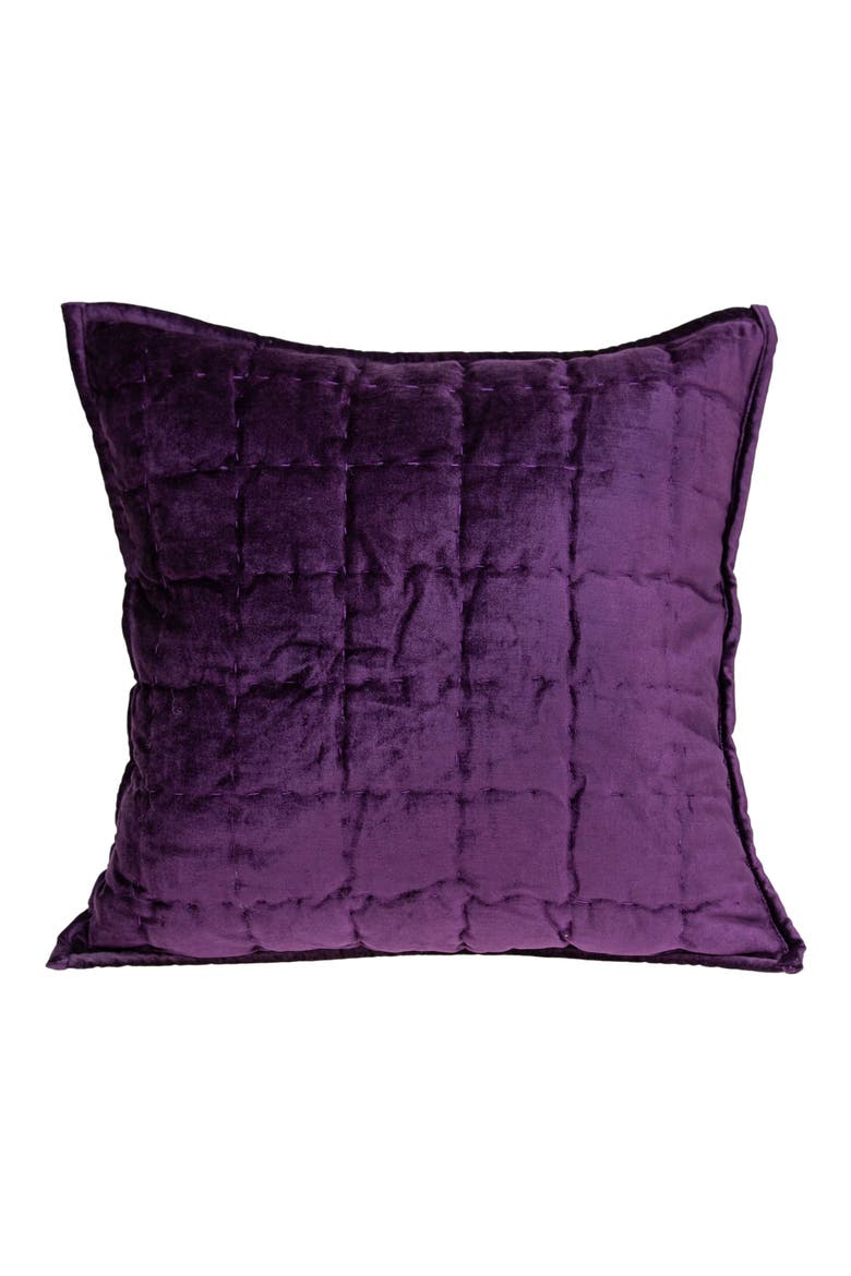 Agio Square Transitional Throw Pillow, Main, color, PURPLE