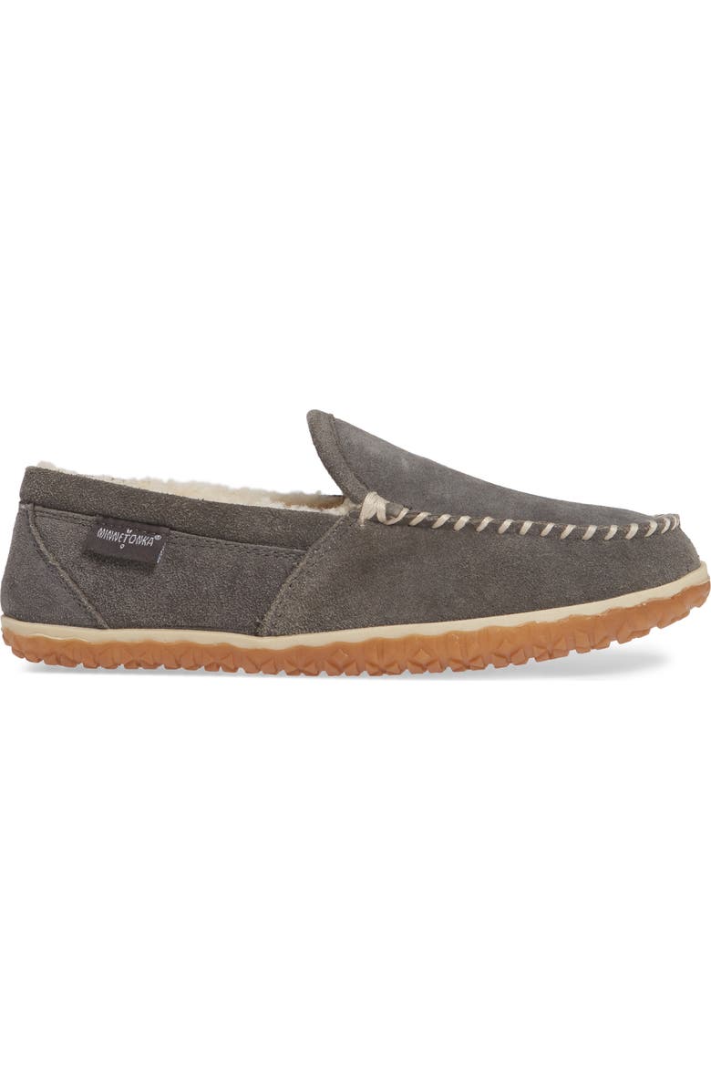Minnetonka Tilden Faux Shearling Lined Slipper, Alternate, color,