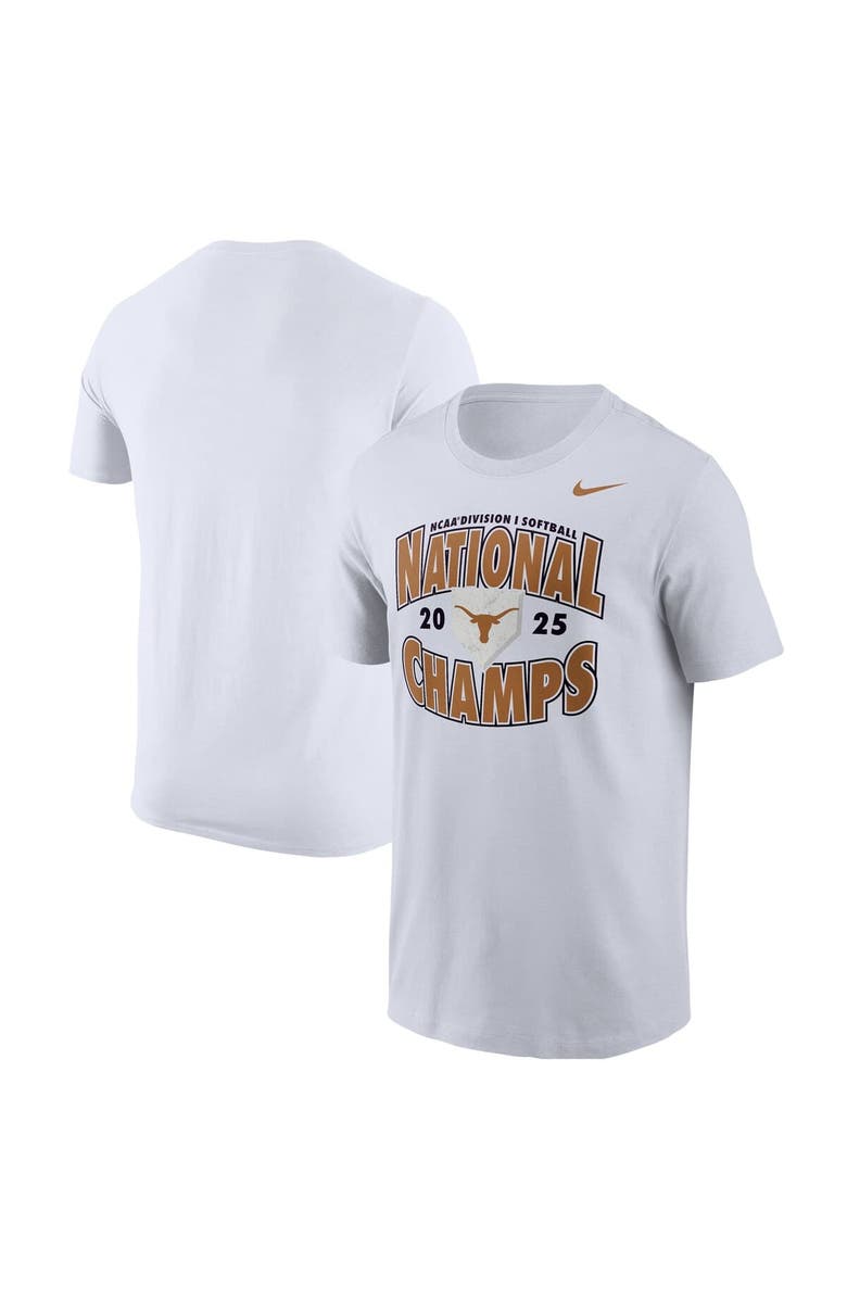 Nike Men's Nike White Texas Longhorns 2025 NCAA Softball Women's College World Series Champions T-Shirt, Main, color, White