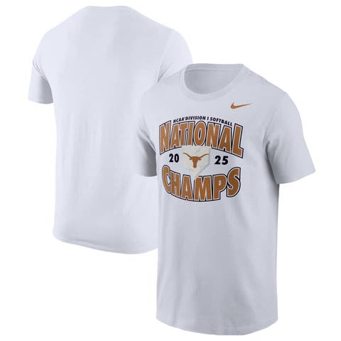 Men's Nike  White Texas Longhorns 2025 NCAA Softball Women's College World Series Champions T-Shirt