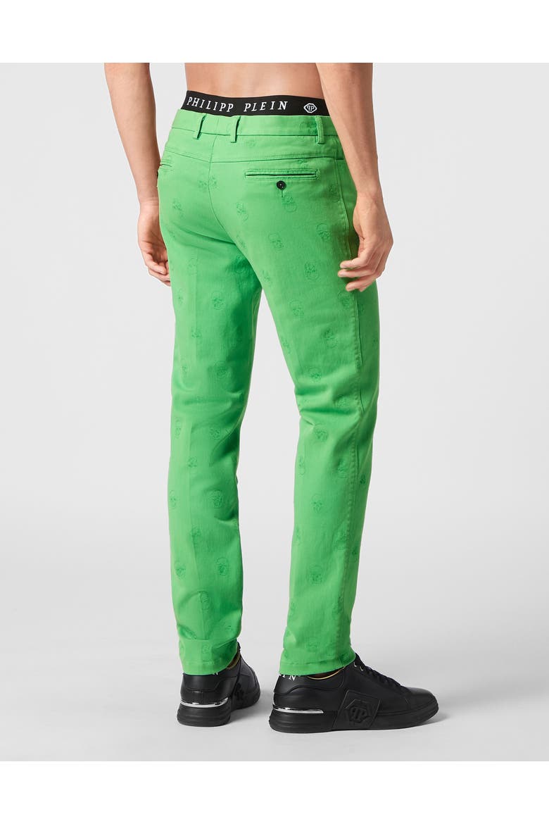 Chinos Trousers Skull Men, Alternate, color, green