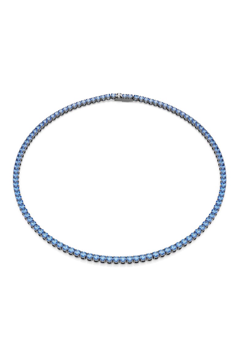 Matrix Tennis Necklace, Main, color, BLUE