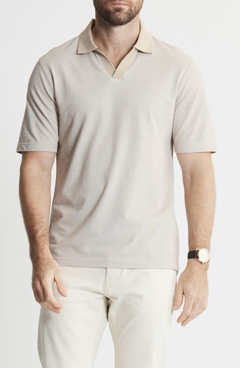 JACHS South Hampton Johnny Collar Polo, Main, color, Khaki