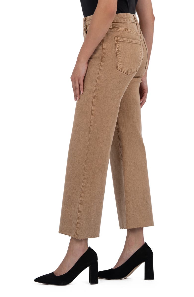 Meg Raw Hem High Waist Wide Leg Jeans