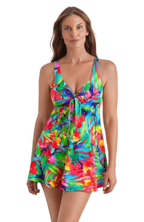Bow Front Swim Dress
