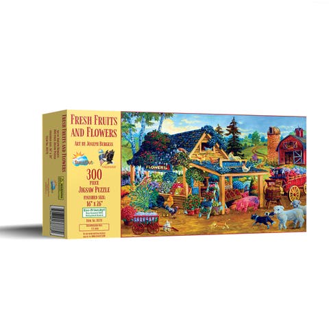 Fresh Fruits and Flowers 300 piece Jigsaw Puzzle for Adults