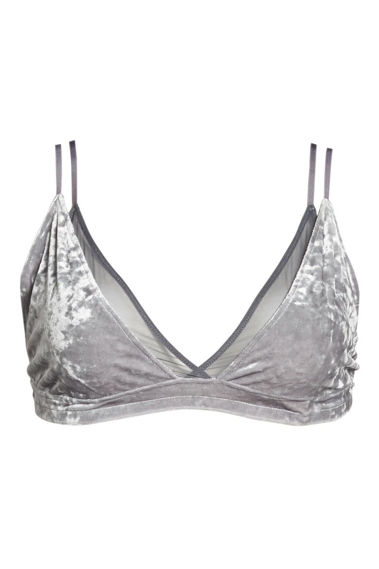 Velvet Underground Bralette, Alternate, color, SILVER