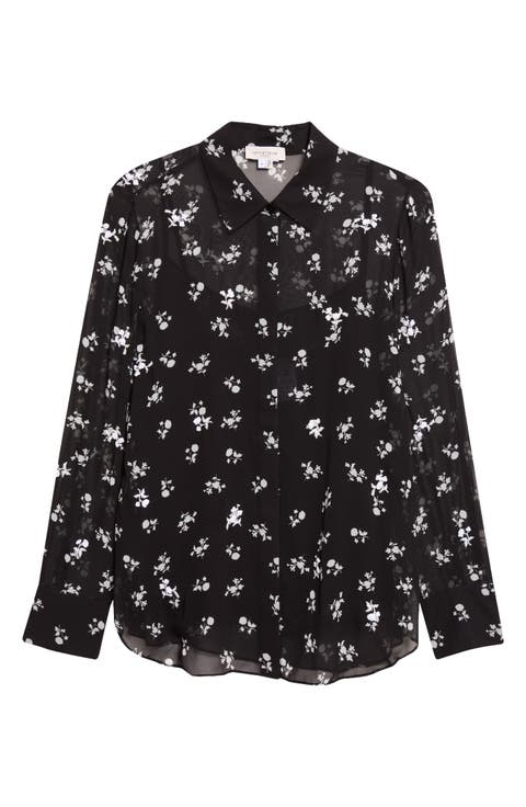 Scottie Embellished Silk Blouse