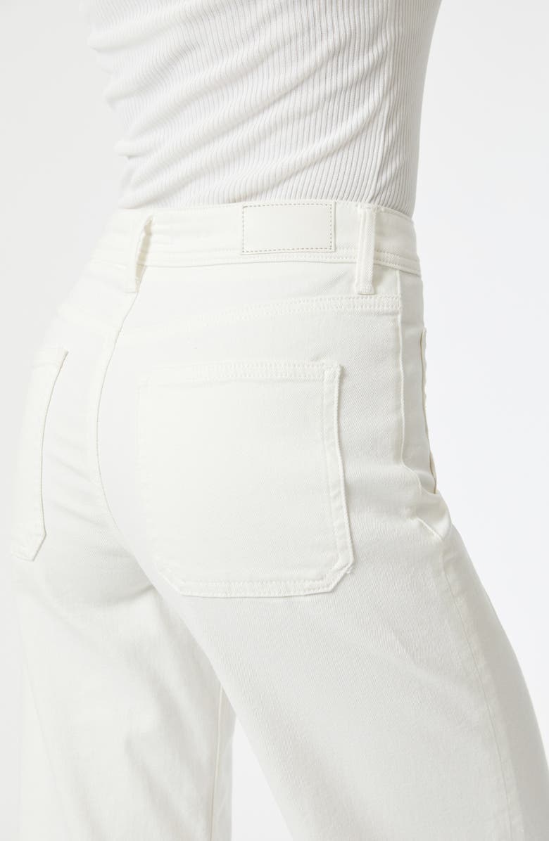 Mavi Jeans Paloma Marine Patch Pocket Ankle Wide Leg Jeans, Alternate, color, White Flex Blue