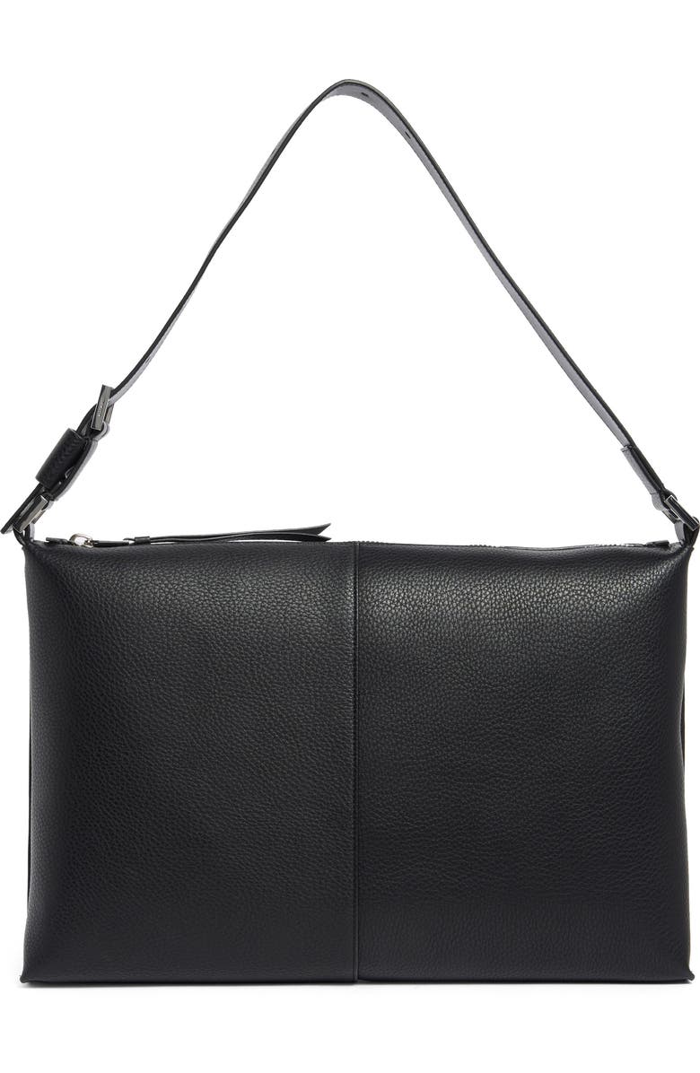 AllSaints Edbury Leather Shoulder Bag, Main, color,