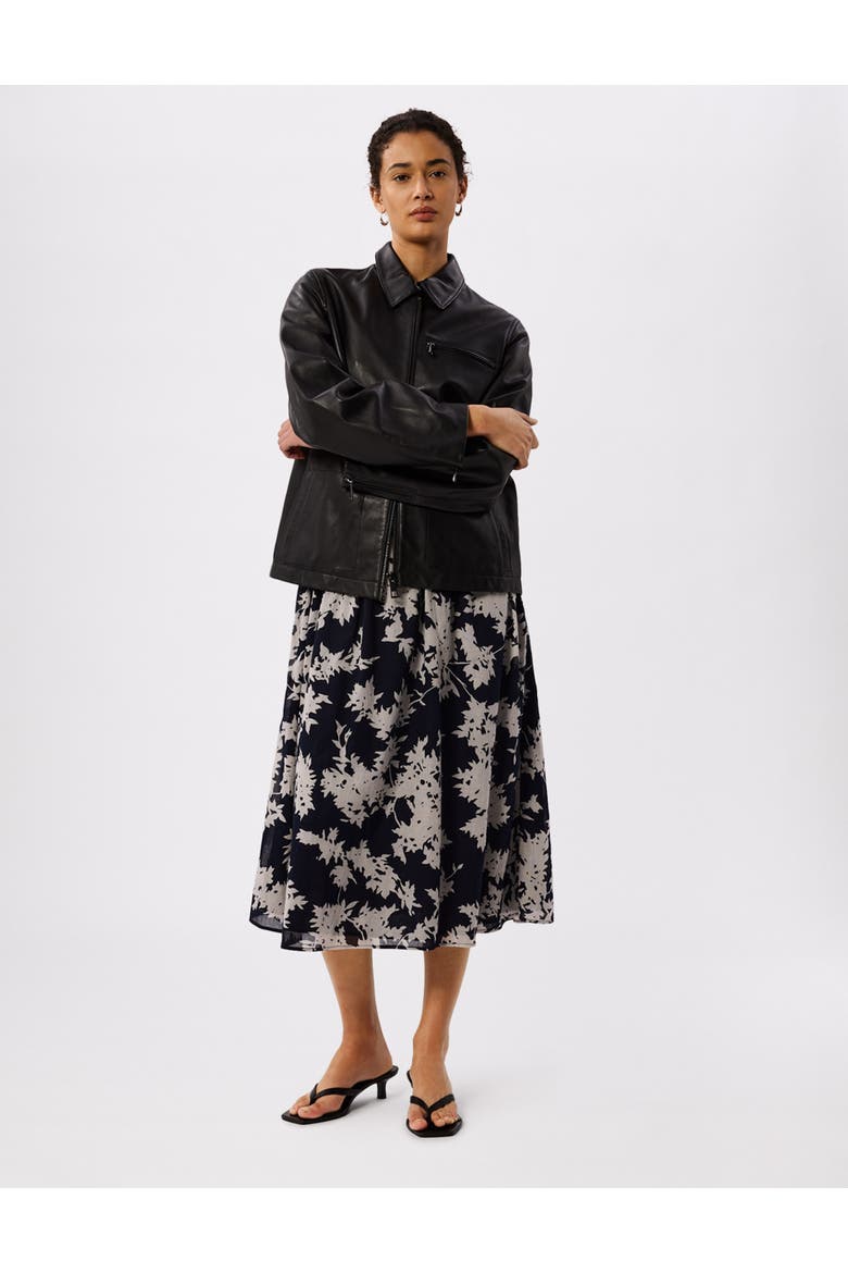 Shadow Floral Avery Dress, Alternate, color, Navy/Multi