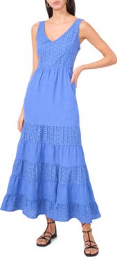 Vince Camuto Sleeveless Tiered Maxi Dress