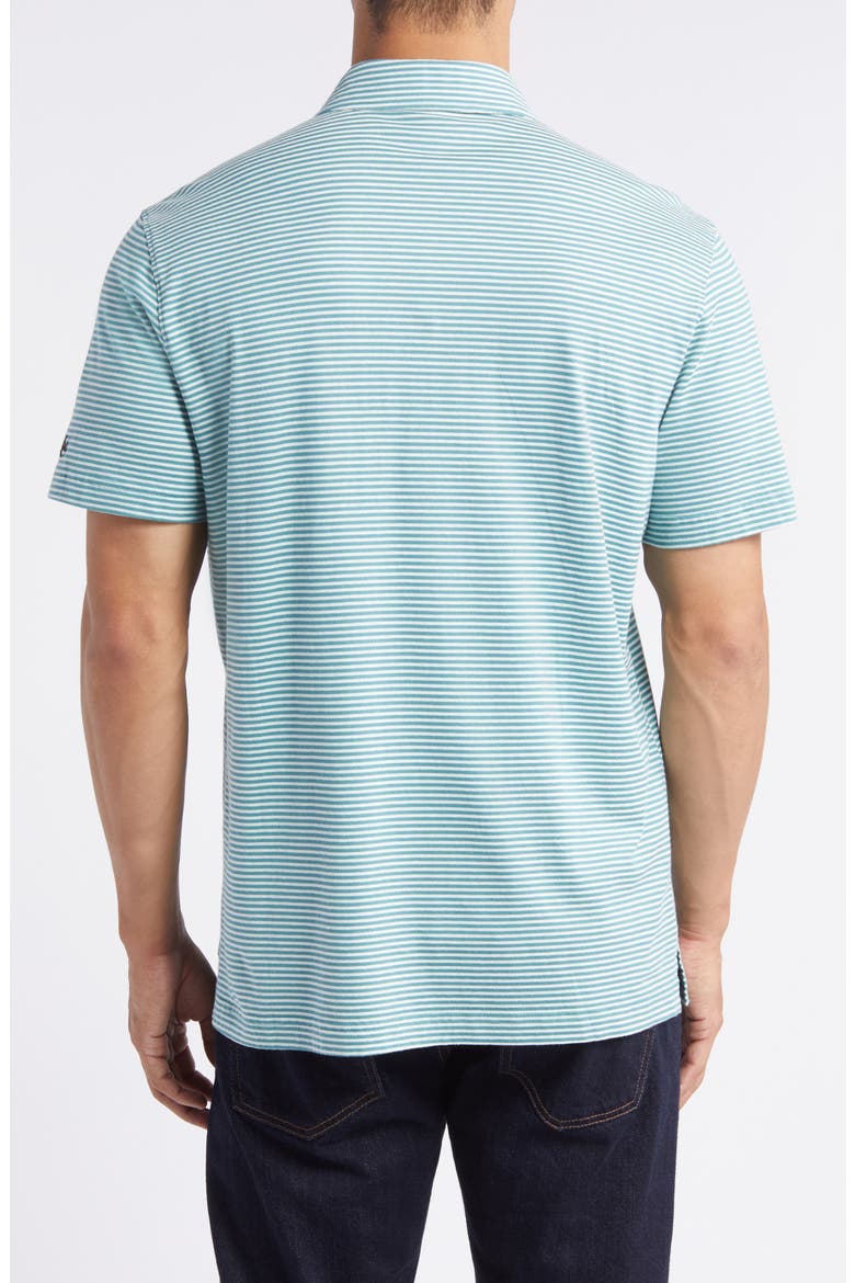 Bryce Stripe Jersey Polo, Alternate, color, OCEAN STONE/IVORY DUST