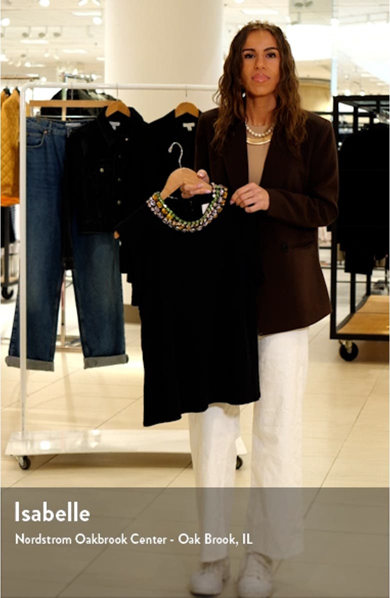 Bella Rhinestone Embellished Knit Top, sales video thumbnail