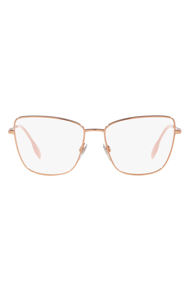 Burberry Bea 55mm Cat Eye Optical Glasses, Main, color, 