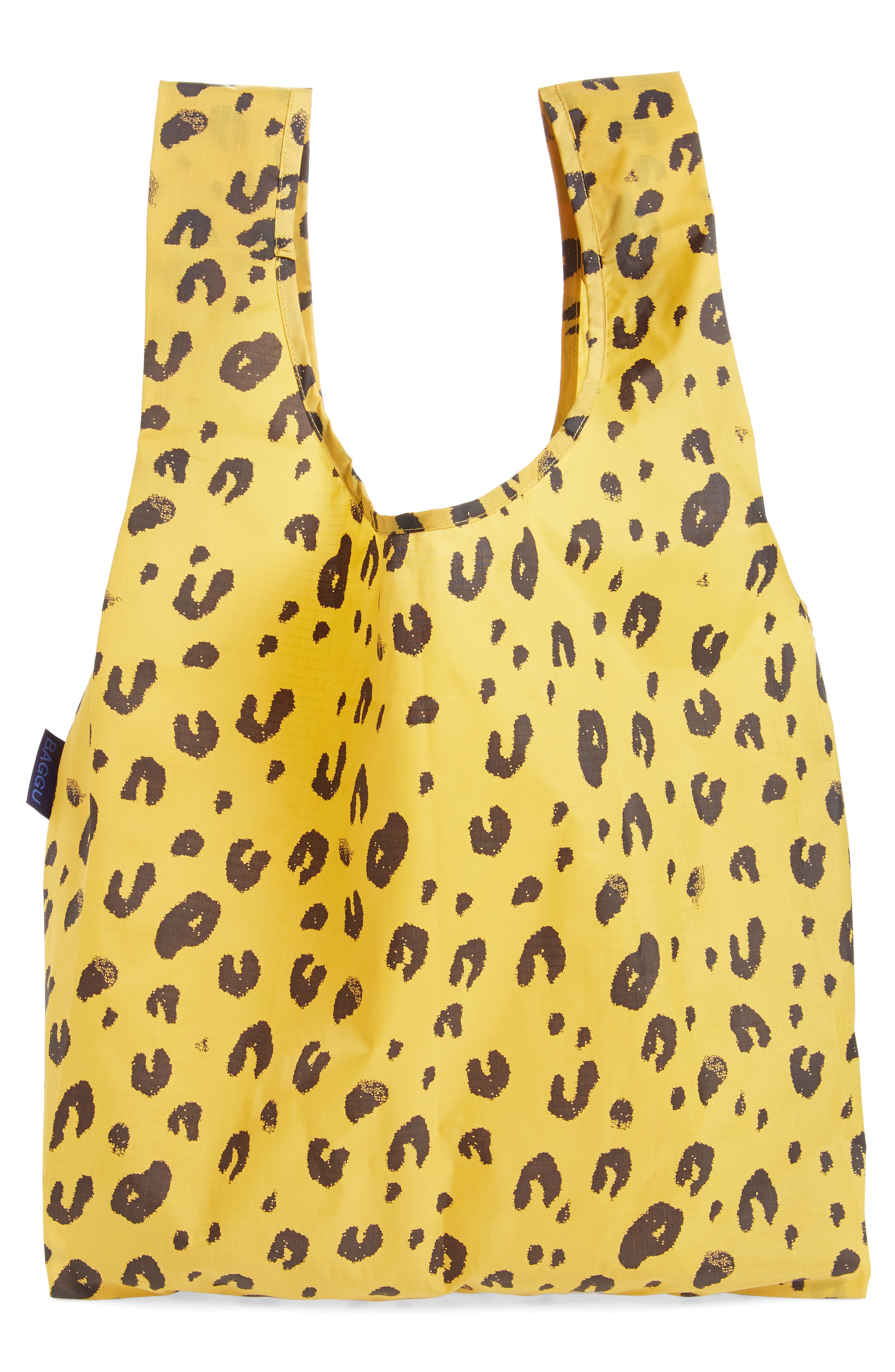 Baggu® Standard Baggu Printed Ripstop Nylon Tote, Alternate, color, LEOPARD