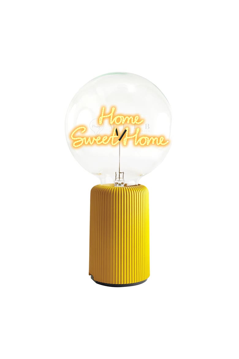 Home Sweet Home Portable Table Lamp, Main, color, Yellow
