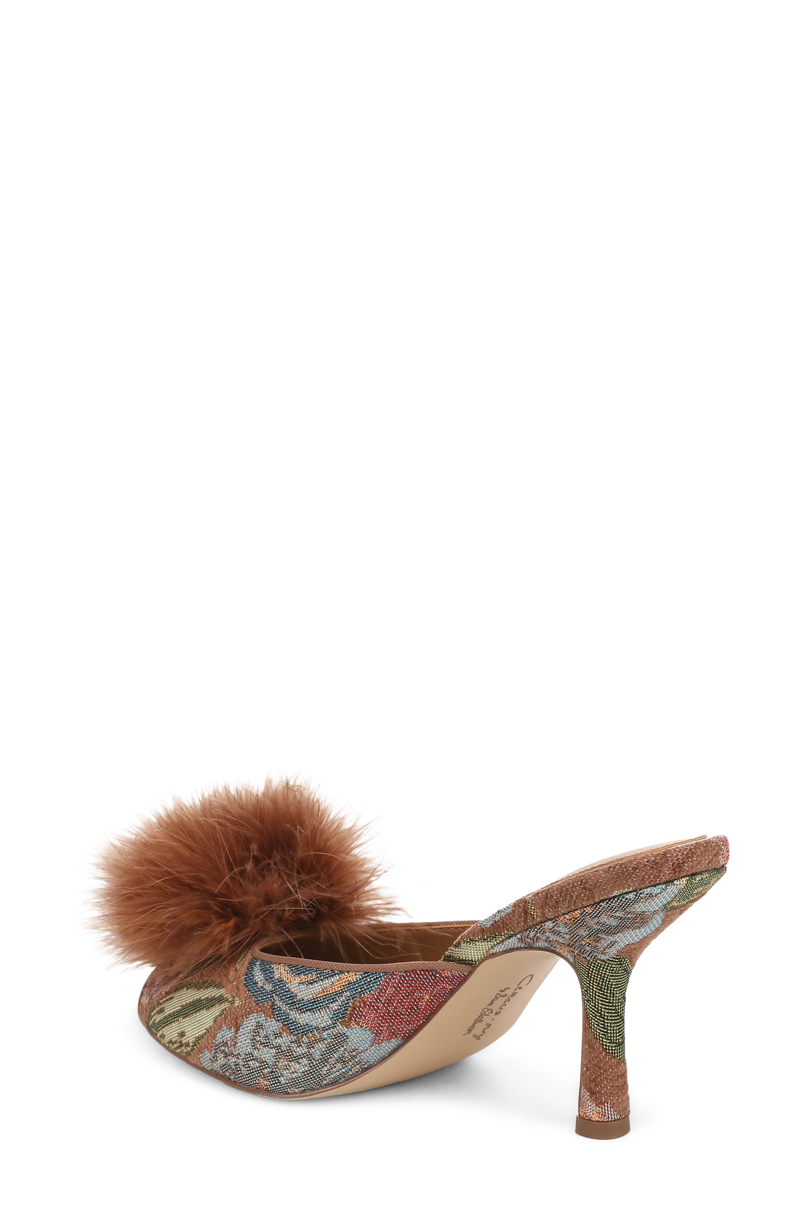 Glenda Fluff Mule, Alternate, color, BERRY BLUSH MULTI