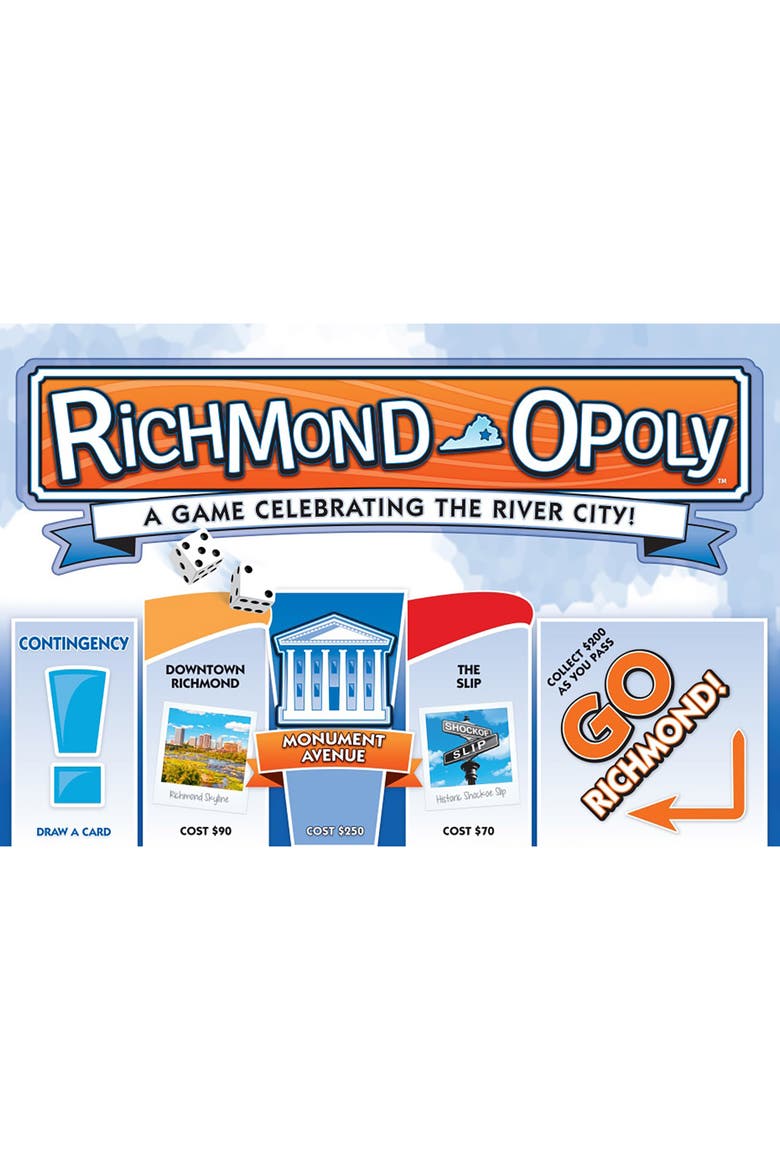 Richmondopoly Monopoly Board Game, Alternate, color, Multicolored