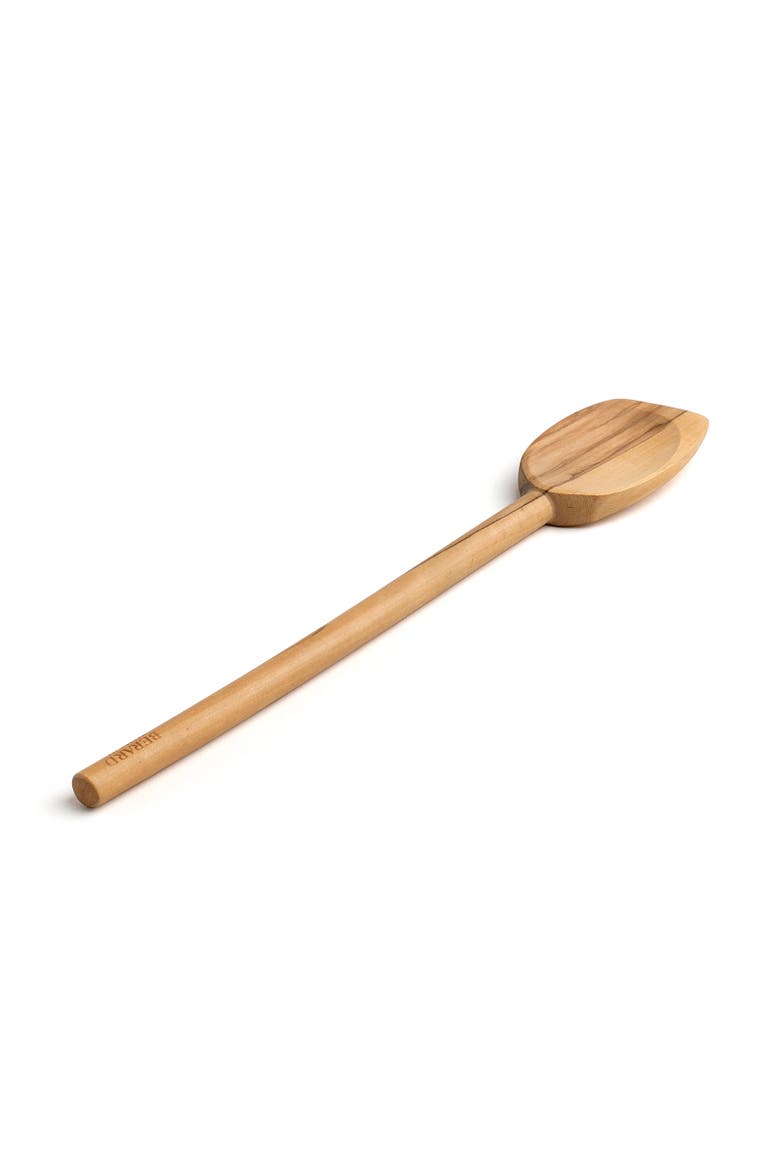 Handcrafted Olive Wood 12 Inch Pointed Spoon, Main, color, Brown