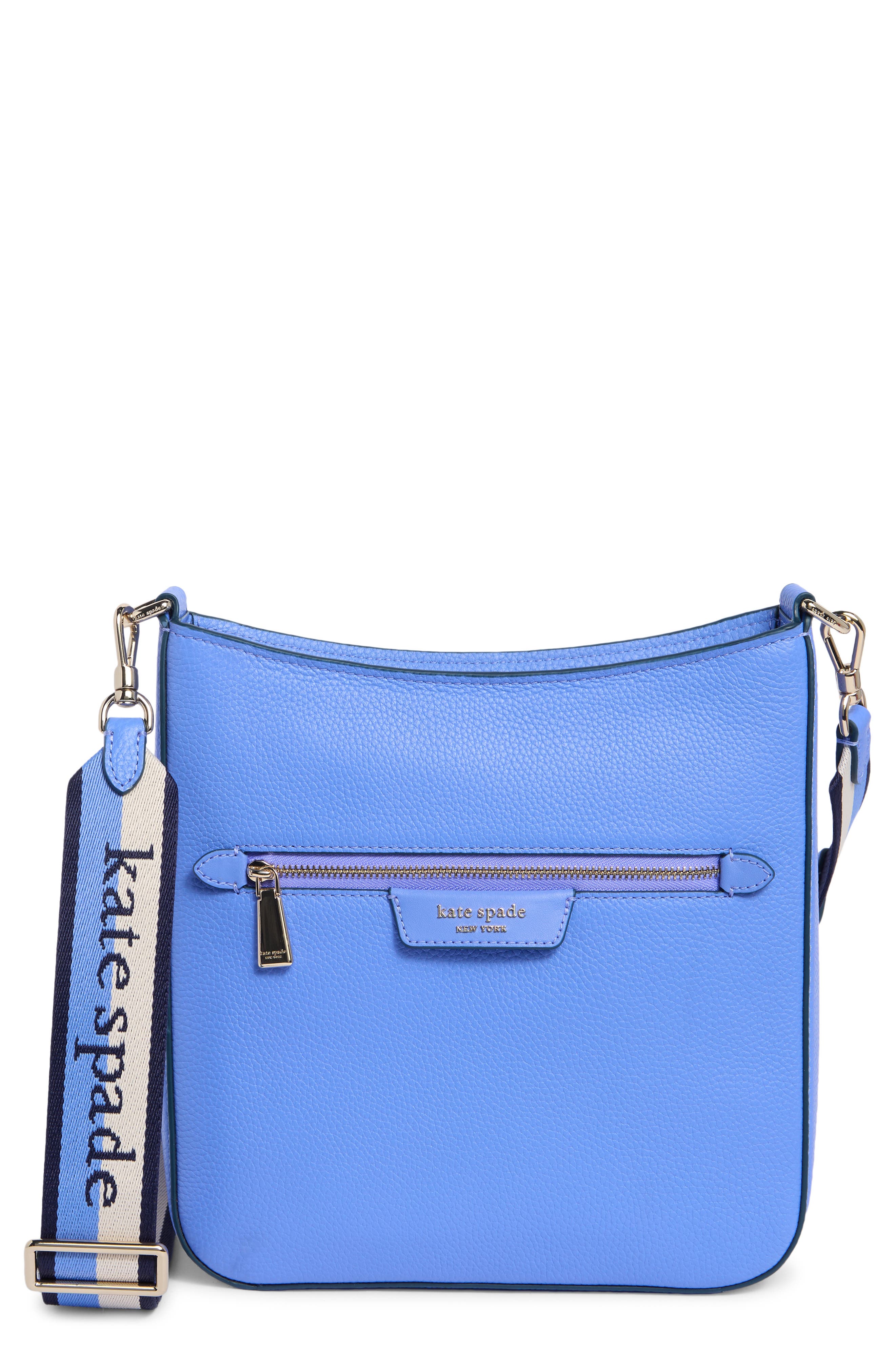 hudson pebble leather messenger bag