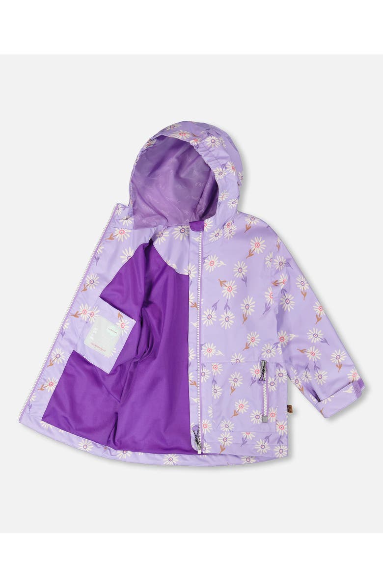 Deux par Deux Mid-Season Daisy Jacket, Alternate, color, Purple Printed Daisies