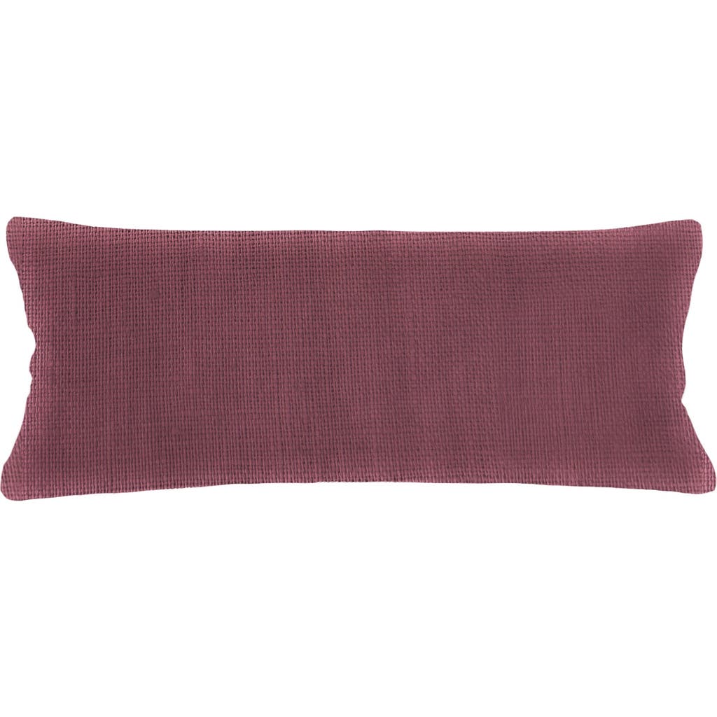 Anaya So Soft Linen Bright Pillow With Down Insert In Maroon