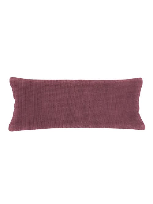 Anaya So Soft Linen Pillow With Down Alternative Insert In Maroon