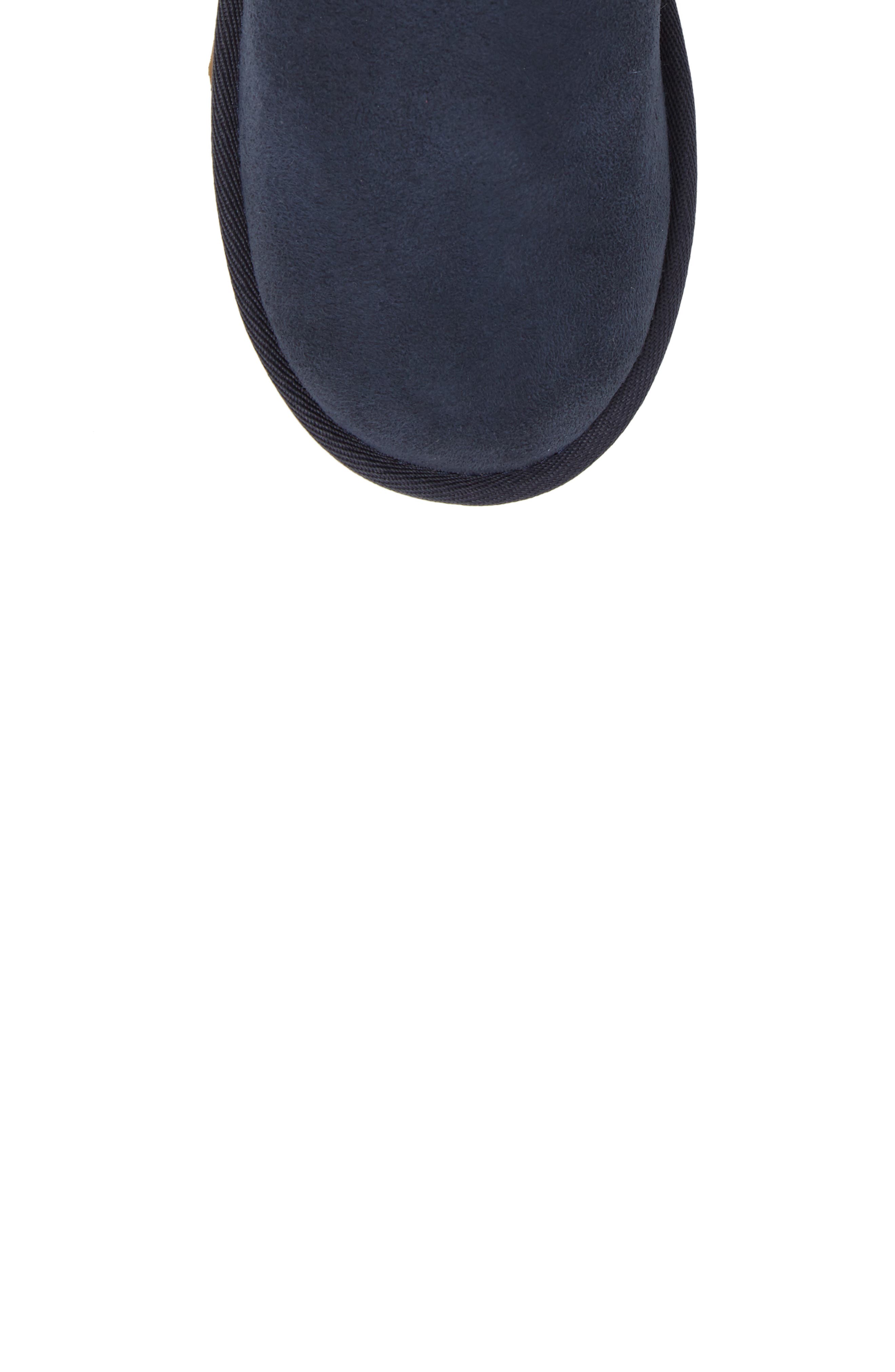 Bailey Button II Water Resistant Genuine Shearling Boot, Alternate, color, NAVY SUEDE