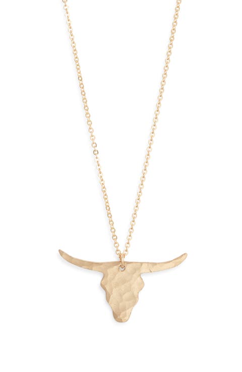 Longhorn Pendant Necklace