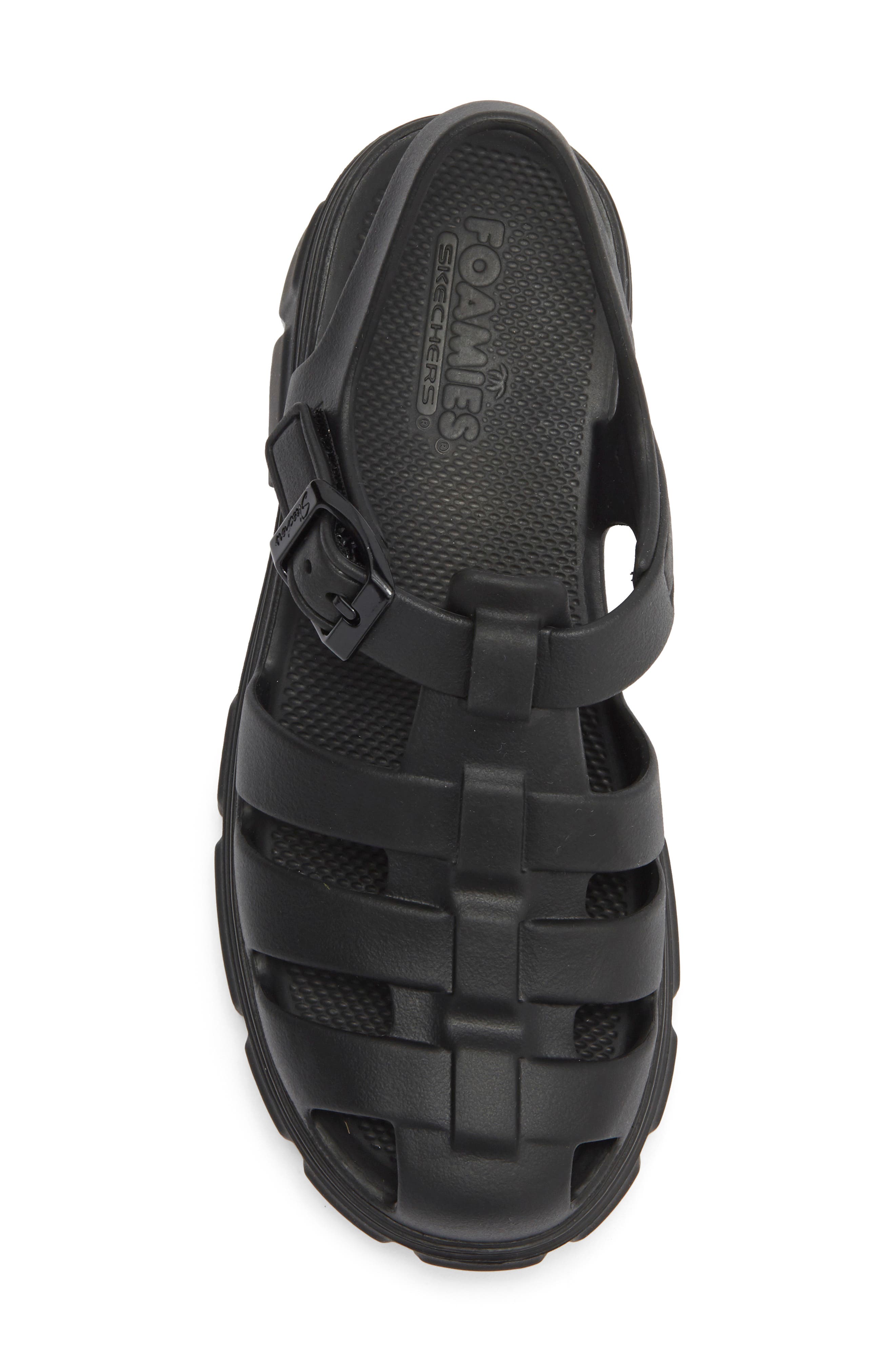 SKECHERS Foamies Headliner Platform Sandal, Alternate, color, Black