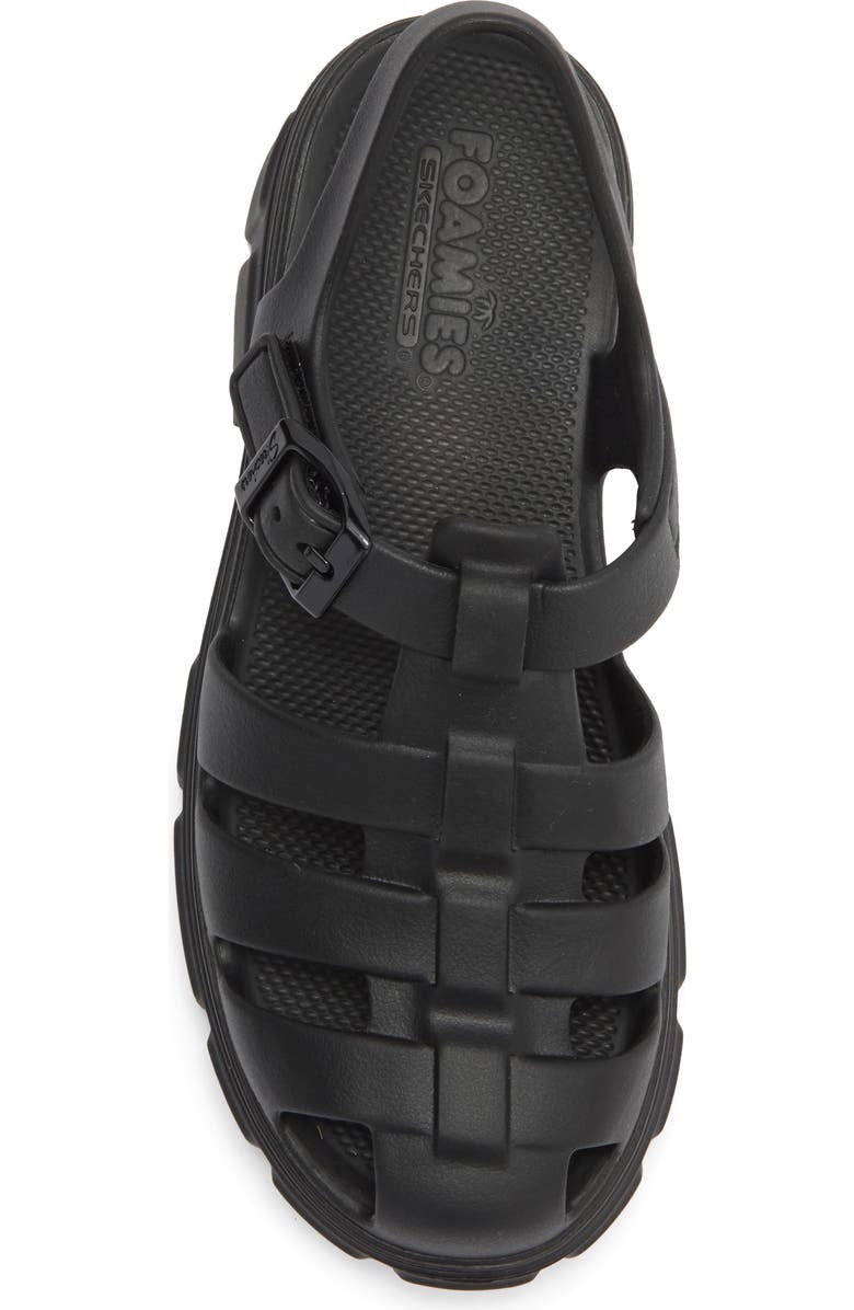 SKECHERS Foamies Headliner Platform Sandal, Alternate, color, Black