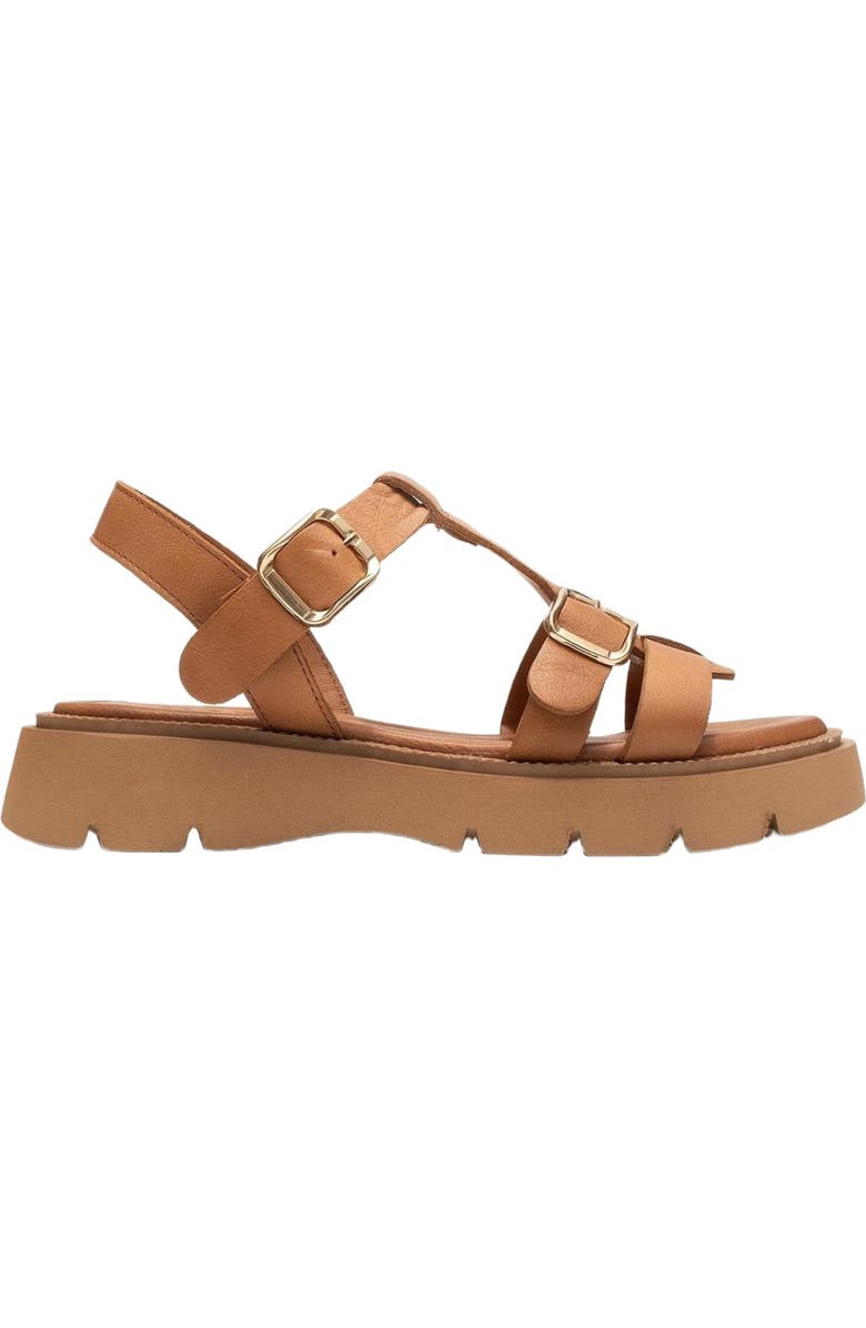 Forever & Always Shoes Melvin Leather Sandal, Alternate, color, Cognac Leather