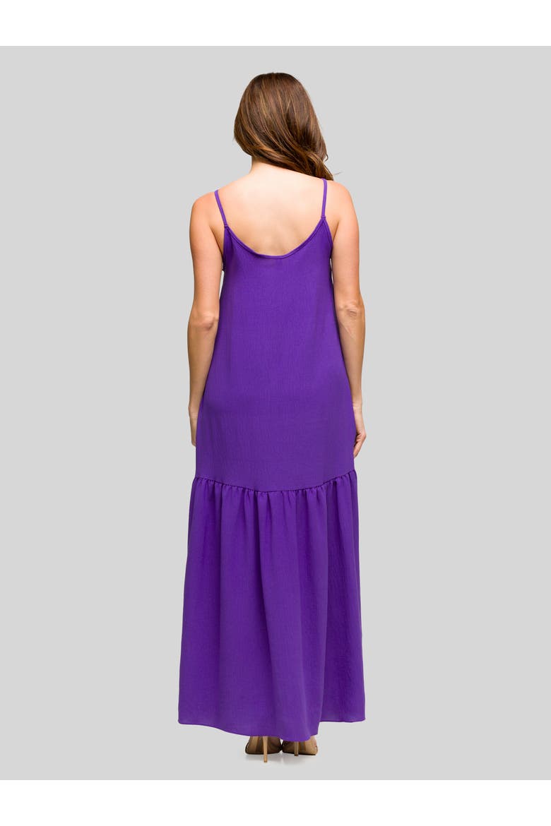 Lightweight Spaghetti Strap Pocket Maxi Dress, Alternate, color, Purple