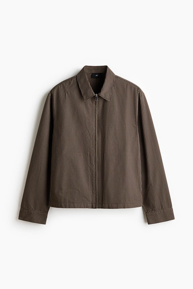 Overshirt, Alternate, color, Dark brown/checked