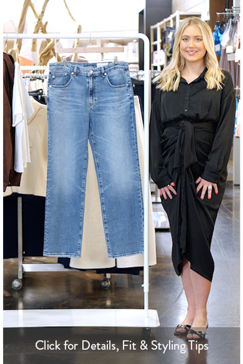 Brinley Mid Rise Straight Leg Jeans video