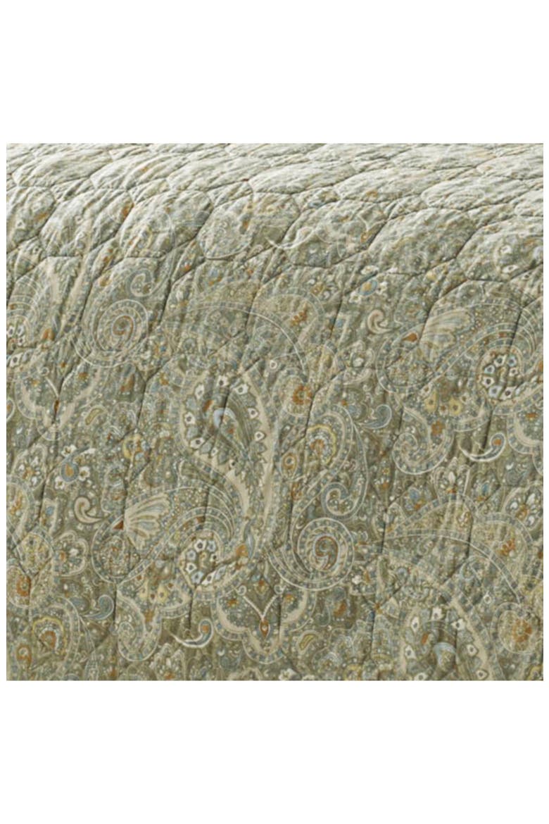 Emilia Reversible Quilt & Sham Set, Alternate, color, GREEN